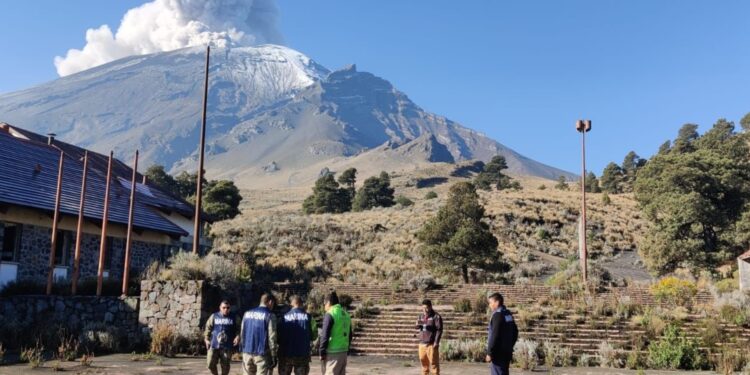 Imágenes del interior del Popocatépetl captadas desde un dron