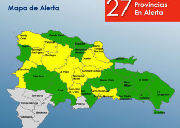 COE aumenta a 27 las provincias en alerta por vaguada