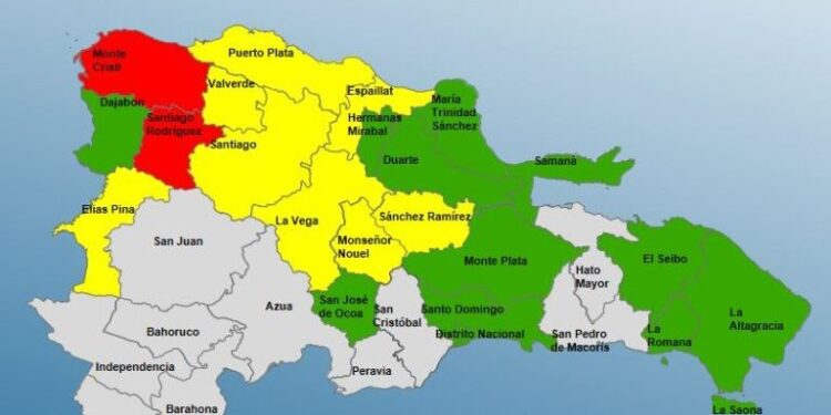 Mantienen alerta en 21 provincias por incremento de las lluvias