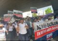 IMG 20230628 WA0050 Trabajadores del Metro de Santo Domingo llevan sus reclamos al Palacio Nacional