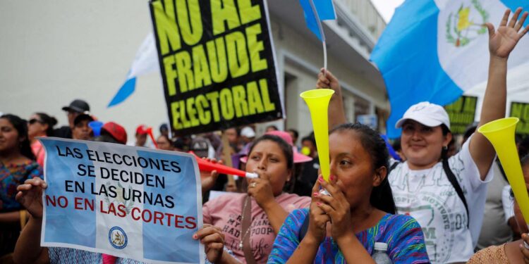 Protestas en Guatemala por el escándalo electoral