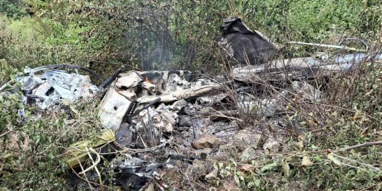 Mueren tres militares tras desplome de un helicóptero en México