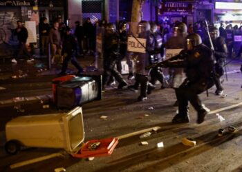 Manifestación en Madrid termina con incidentes, y 15 personas detenidas