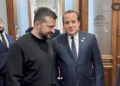 IMG 2776 696x449 1 José Ignacio Paliza y el presidente de Ucrania conversan durante toma de posesión de Milei en Argentina