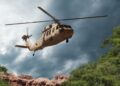 helicoptero militar render 3d ilustracion Desaparece un helicóptero militar de Guyana con 7 personas a bordo