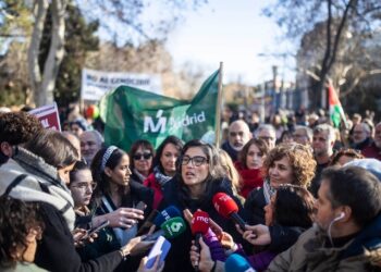 Miles de españoles protestan contra los ataques israelíes en Gaza