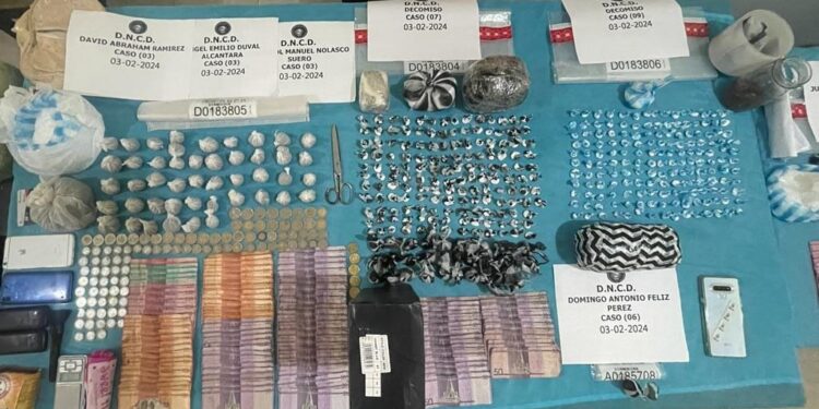 DNCD incauta más de 180 mil gramos de distintas drogas y detiene 1.700 personas 
