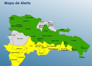 COE modifica alertas; coloca 16 provincias en verde y 11 en amarilla por lluvias