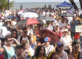 Venezolanos en RD celebran y exigen transparencia electoral en Venezuela