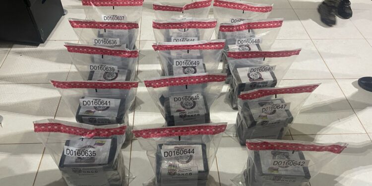 Incautan 75 paquetes de cocaína en las costas de Pedernales